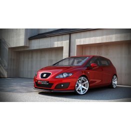 Накладка сплиттер на передний бампер на Seat Leon II 1P1